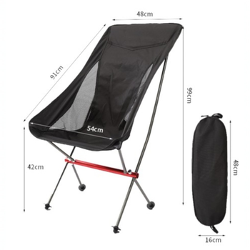 Campingstol hög